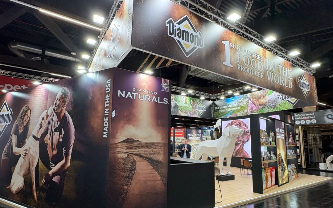 Stand design and build for Interzoo 2026: Cota Creativa with Diamond Pet Foods in Nuremberg