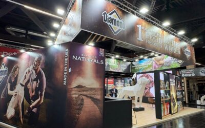 Diseño y montaje de stands para Interzoo 2026: Cota Creativa junto a Diamond Pet Foods en Núremberg